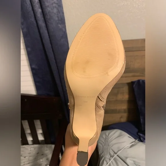 Tan/light brown Suede Tall Heeled Boots - Picture 2 of 2